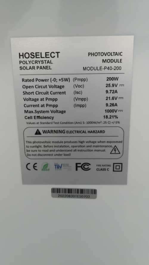 200W 12V Polycrystaline Solar panel (New Local Stock )