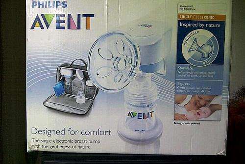 ***NO RESERVE***PHILIPS AVENT SINGLE ELECTRIC BREAST PUMP with travel bag