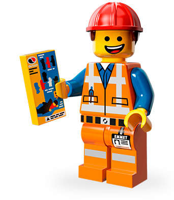Hard Hat Emmet - LEGO Movie Minifigure