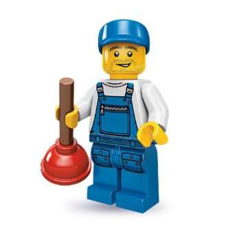Plumber- LEGO Series 9 Minifigure
