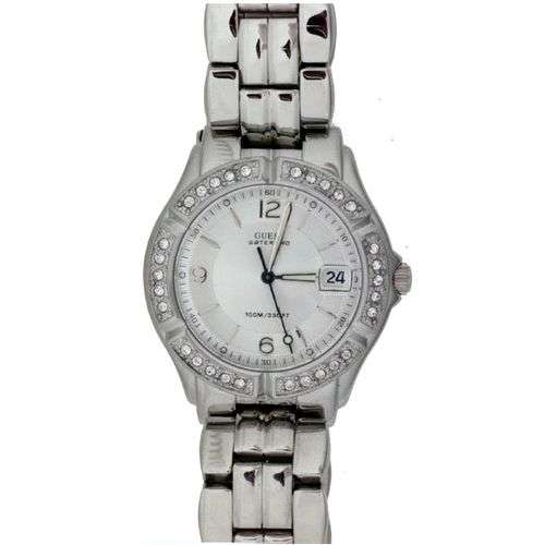 Guess Swarovski Round Silver Bubble G75511M Watch