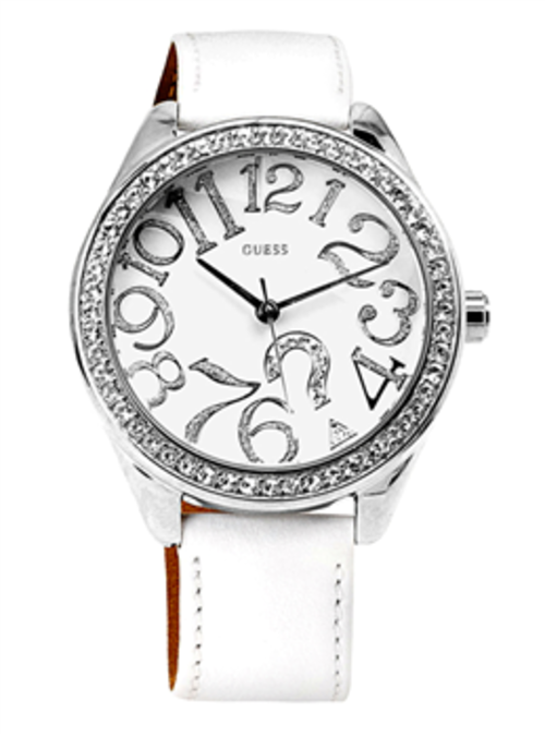 GUESS LADIES SWAROVSKI GLITZ WHITE WATCHES G75960L