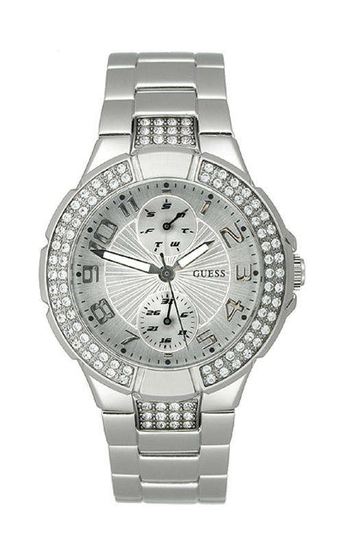 New GUESS Silver Prism Multifunction Womens Watch U12003L1***FREE SHIPPING***