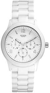 GENUINE-GUESS U11644L1 Contemporary All White Women's Watch***FREE SHIPPING***