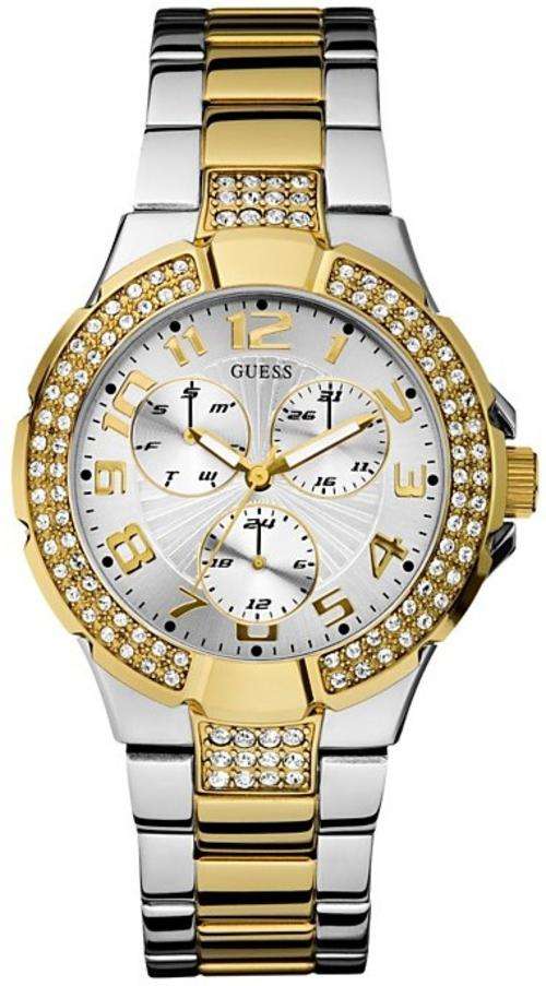 ** STUNNING**GUESS PRISM TWO TONE LADIES WATCH - U14007L1***FREE SHIPPING***