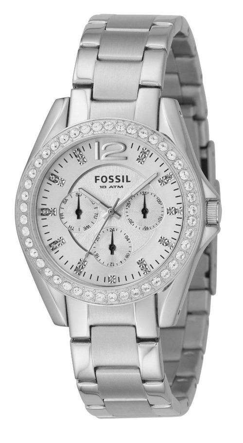 Fossil - Ladies Riley Multifunction Silver Dial Boyfriend Watch - ES2203***FREE SHIPPING***