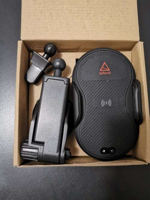 Adonit Auto-Clamping Wireless Car Charger Black