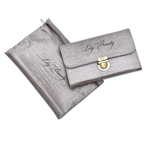 10 Pc Deep Wood Makeup Brush Set