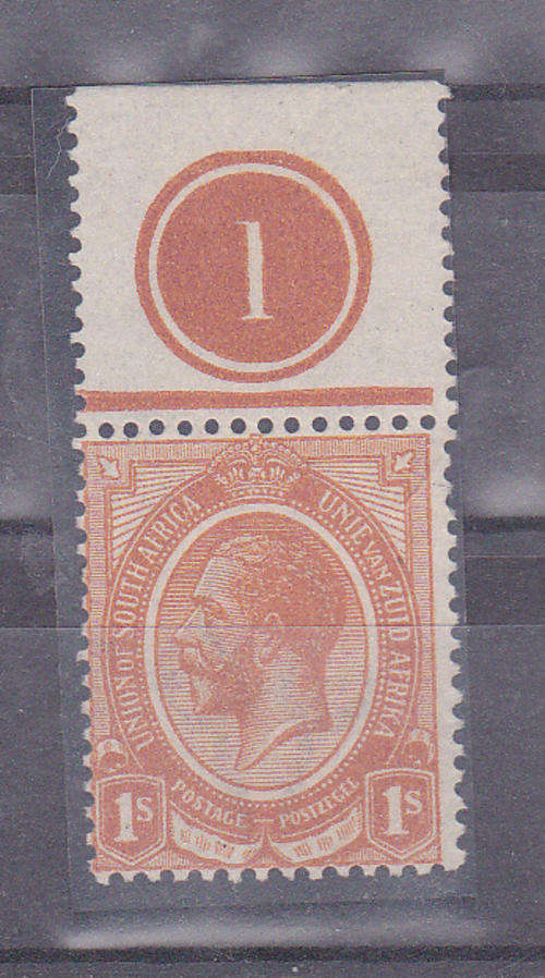 1913 KINGS HEAD1/- C0NTROL MNH