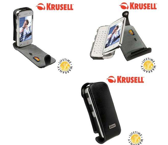 NEW KRUSELL ORBIT FLEX LEATHER CASE COVER FOR NOKIA N97 (IN STOCK)