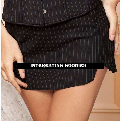 Pin Striped Mini skirt -  medium