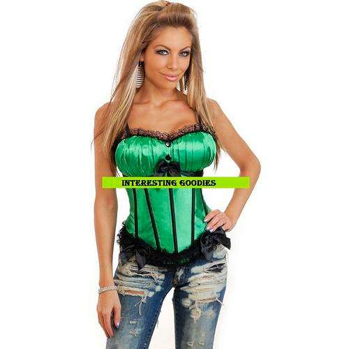 Green Peasant Corset  - S / M / L/ XL /XXL