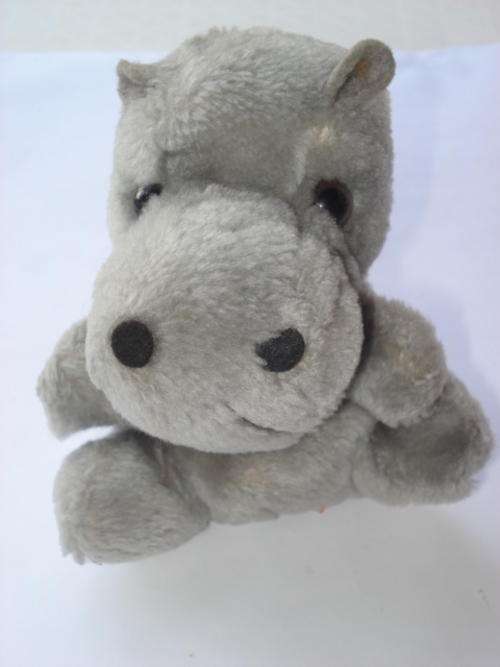 GREY HIPPO Soft toy