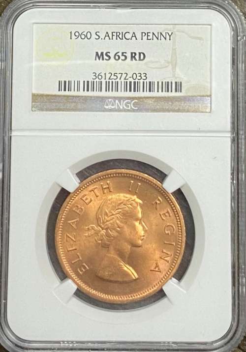 South Africa 1960 1P NGC MS 65 RD