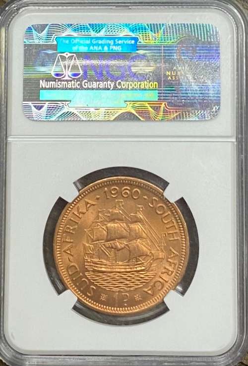 South Africa 1960 1P NGC MS 65 RD
