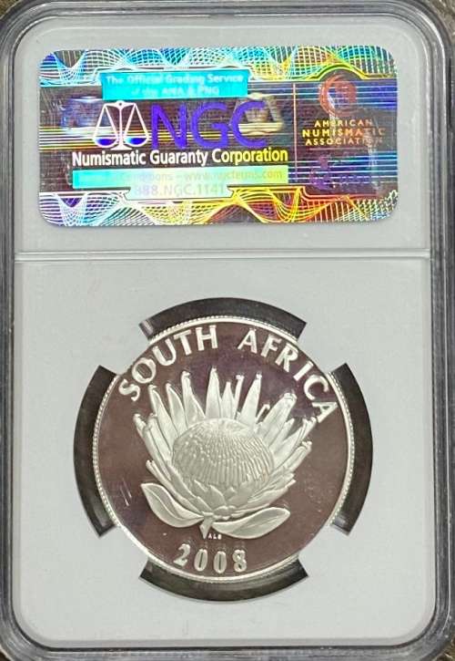 South Africa 2008 Mahatma Gandhi S1R NGC PF 70 ULTRA CMEO