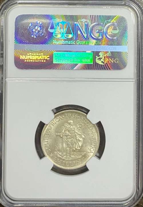 South Africa 1936 1S NGC MS 63