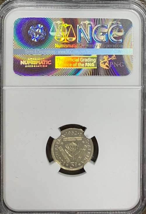 South Africa 1952 3P NGC PF66