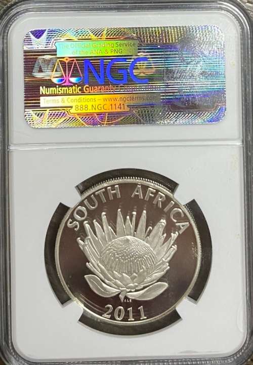 South Africa 2011 John Maxwell Coetzee Nobel S1R NGC PF69 Ultra Cameo