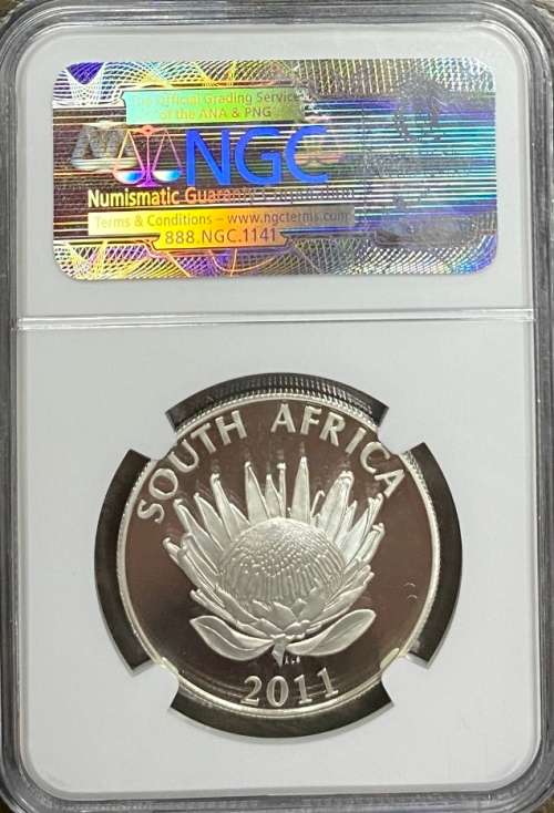 South Africa 2011 John Maxwell Coetzee Nobel S1R NGC PF70 Ultra Cameo