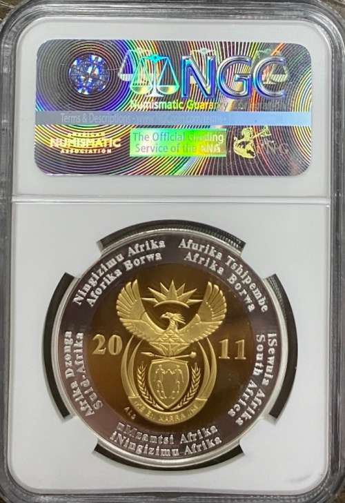 South Africa 2011 Rand 90th Anniversary NGC PF70 Ultra Cameo