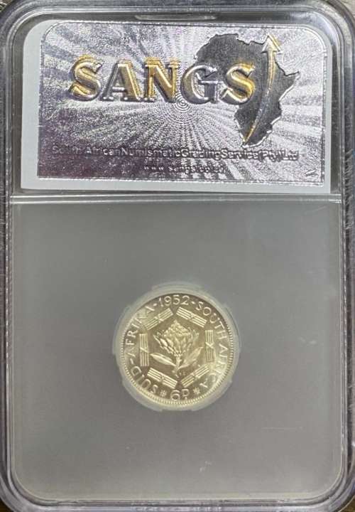 South Africa 1952 6P SANGS PF64