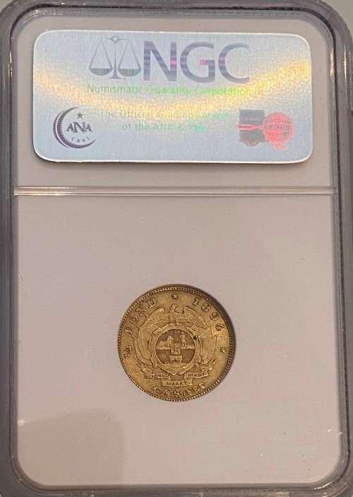 1894 South Africa Gold 1/2 Pond NGC XF45