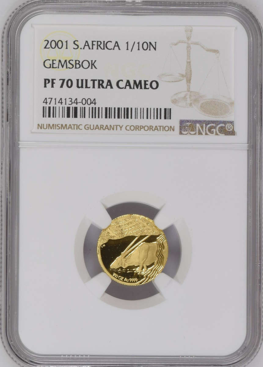 2001 Oryx Gemsbok Natura Gold 1/10th PF70