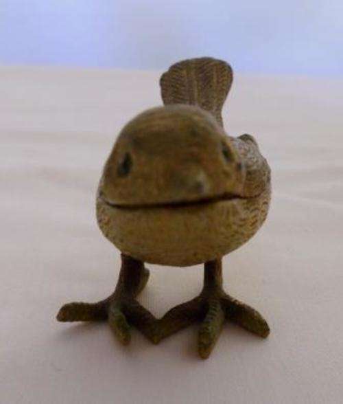 Florenza Brass Bird trinket box