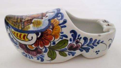 Coloured Delft Clog Ashtray