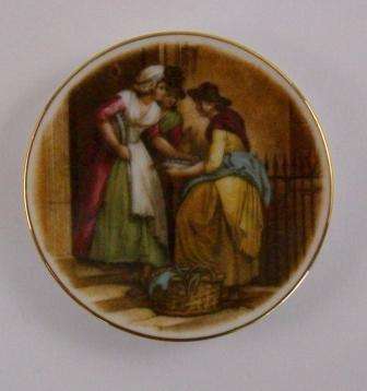 Door to Door Sales Person Plate of Time Gone By