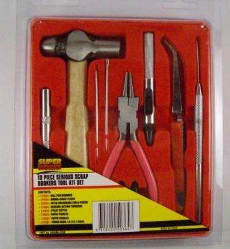 10 Piece Serious Scrap Bookers Tool Kit Set