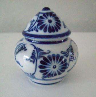 Adorable Small Blue and White Ginger Jar 7.5cm High