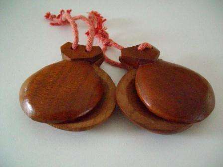 Brown Wooden Castanets