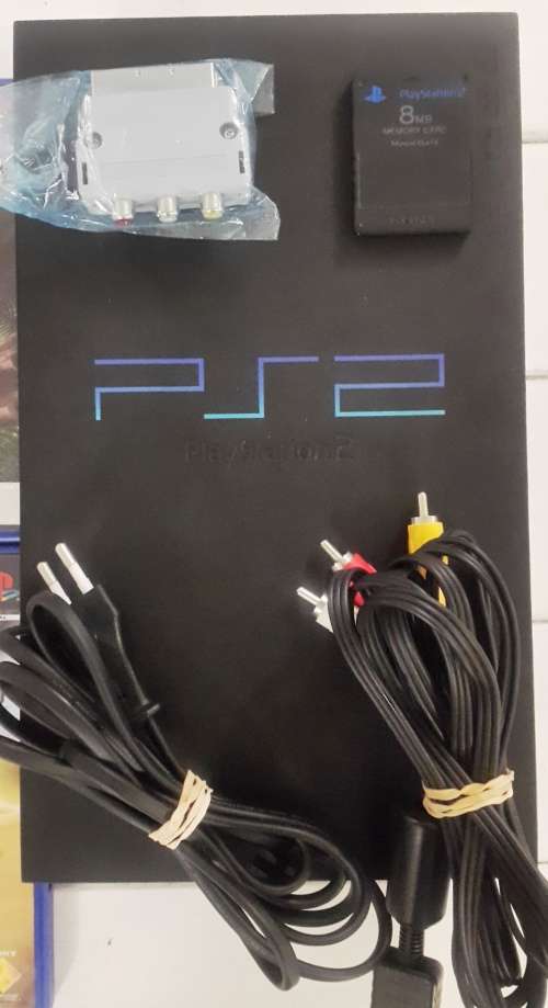 Sony PlayStation 2 Launch Edition Black Console (SCPH-50004) - no controllers included