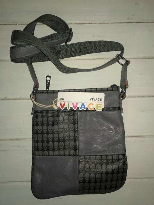 Vivace Crossbody / Sling bag - Dark Grey (Skulls pattern)