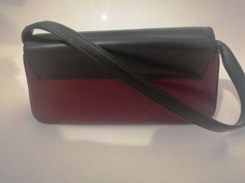 Black and Maroon small handbag