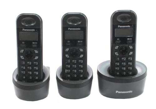 Panasonic Cordless Telephone System (incl. 3x handsets, bases and charging cables)