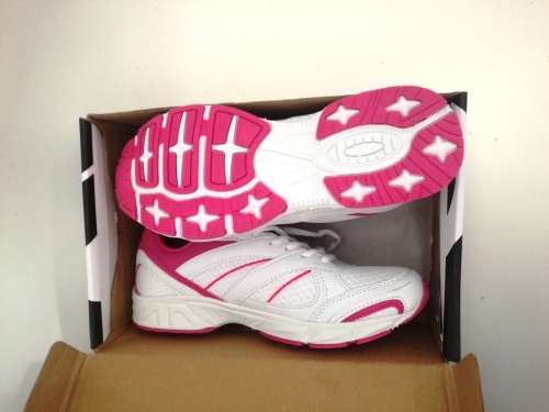 NEW Pro-Action Training Sneakers, pink and white.  Size 7