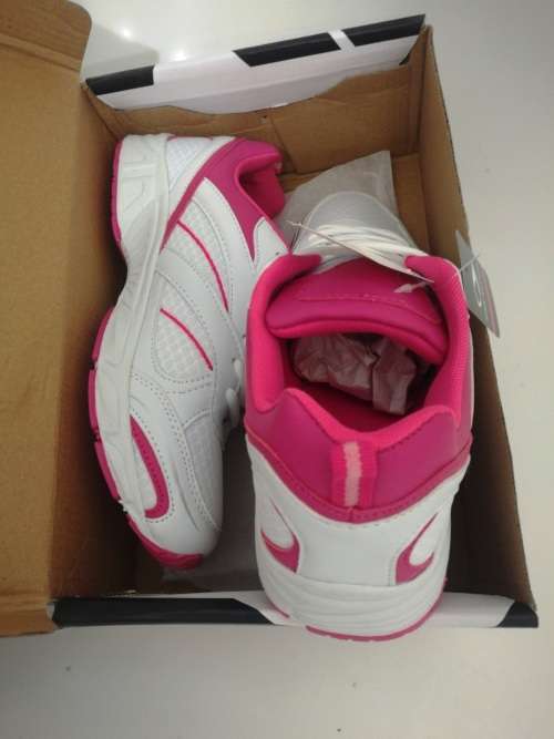 NEW Pro-Action Training Sneakers, pink and white.  Size 7