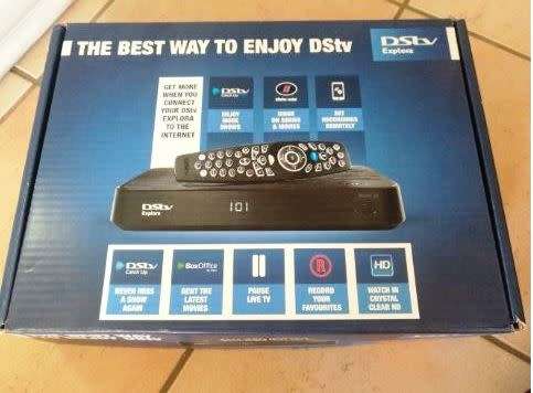 DSTV HD PVR 2P Decoder. In box with cables and 2 remotes (excl. HDMI cable and smart card)
