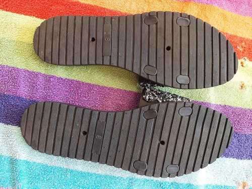 Black glittery slip on shoes Size 8 - Like new (not suitable for broad feet)