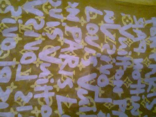 Louis Vuitton Graffiti Replica Scarf