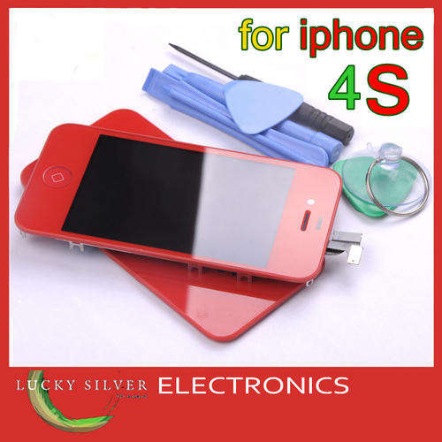 RED LCD & Touch Screen Digitizer for iPhone 4S