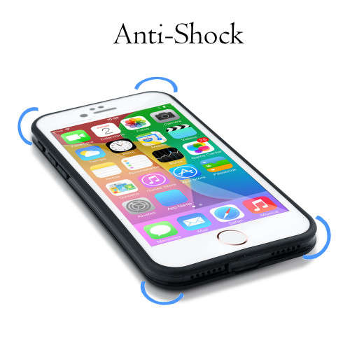 Waterproof Phone Cases For iPhone 7 6 6s Plus 5 5S SE Ultra Thin Shockproof Hybrid Rubber Case Cover