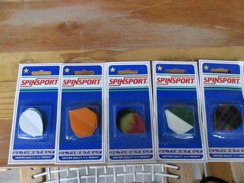 Vintage Polyester Spinsport Dart Flites 5 x Sets Of 1