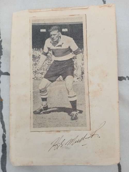 Hennie Muller,`Windhond`legendary Springbok original autograph