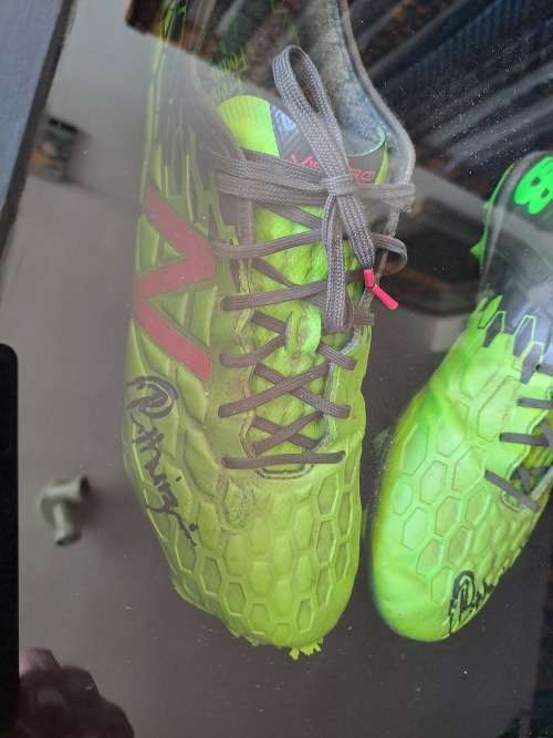 7s Springbok Ryan Oosthuizen, rugby boots signed,framed