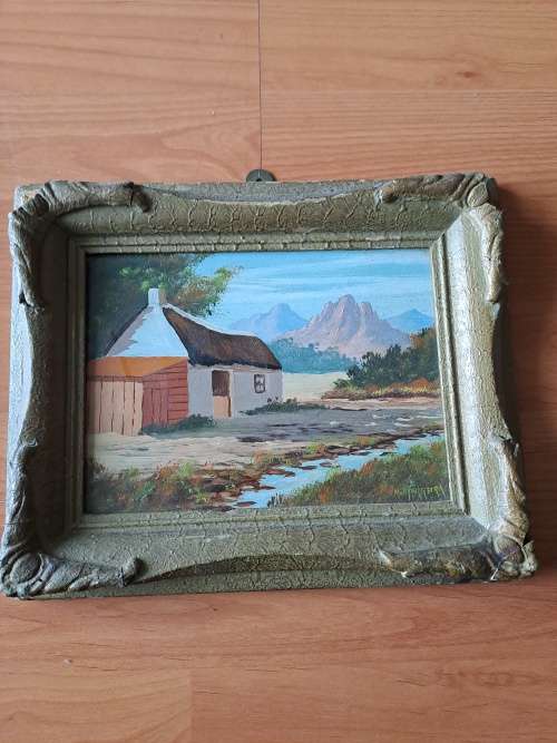 Matt Ferreira, Farm scene  painting