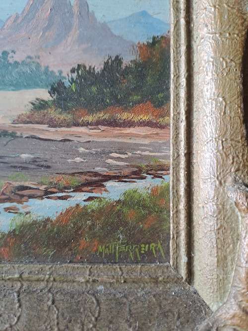 Matt Ferreira, Farm scene  painting